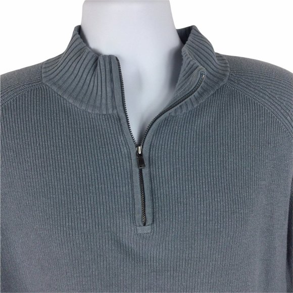 Tommy Bahama Vintage Blue Silk Blend Sweater, XL - Picture 3 of 8